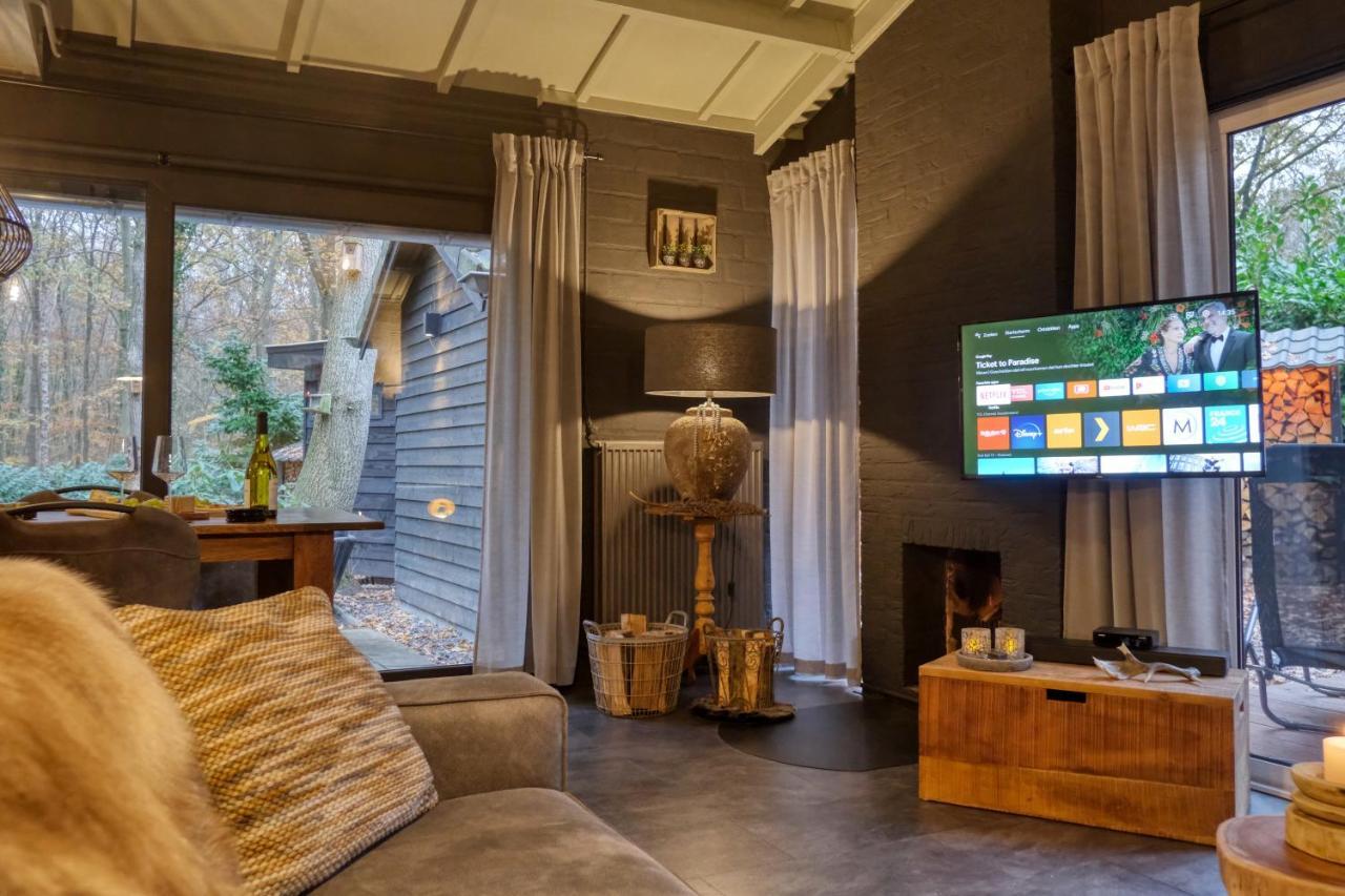 Lodge In Een Bosrijke Omgeving Met Hottub & Sauna Opt Rheezerveen المظهر الخارجي الصورة