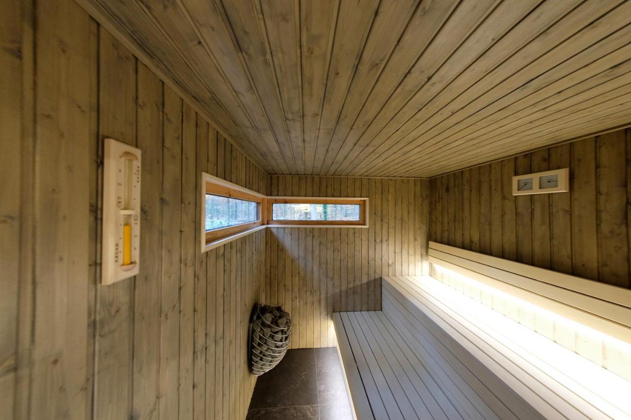 Lodge In Een Bosrijke Omgeving Met Hottub & Sauna Opt Rheezerveen المظهر الخارجي الصورة