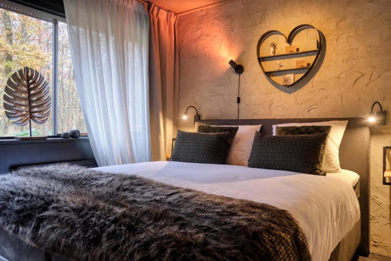 Lodge In Een Bosrijke Omgeving Met Hottub & Sauna Opt Rheezerveen المظهر الخارجي الصورة